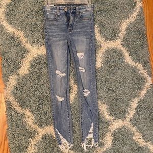 American Eagle 00 Acid Wash Jeans